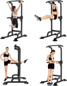 CZFIT Sport Multi-Function Power Tower Pull up Bar Dip Station <b>Strength</b> <b>Training</b> Fitness Workout Station - Product Image 1