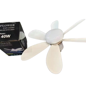 Nueva llegada 2025 Control remoto <span class=keywords><strong>ABC</strong></span> + PP Ventilador de techo con iluminación Luz de ventilador de techo de dormitorio pequeño - Product Image 2