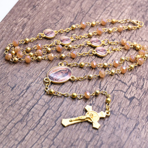 Nouveau collier de prière en or Dhikr en gros, collier religieux chrétien Jésus catholique musulman <span class=keywords><strong>islamique</strong></span>, chapelet de prière - Product Image 4