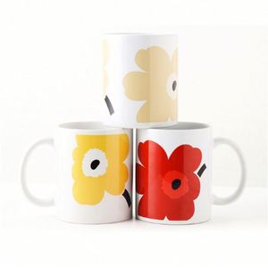 Design Lined Travel Funnel Shaped Girly Double Wall <b>Dog</b> Nose Smile Face Custom <b>Ceramic</b> Coffee Mug for Drink - Product Image 1