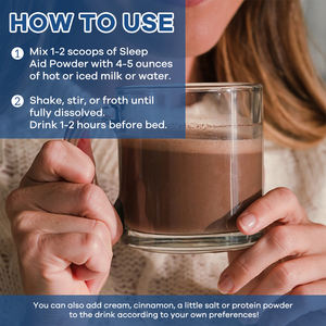 Suplemento para Dormir OEM, Reishi, Glicinato <span class=keywords><strong>de</strong></span> <span class=keywords><strong>Magnesio</strong></span>, L-Teanina, Chocolate <span class=keywords><strong>de</strong></span> <span class=keywords><strong>Coco</strong></span>, Polvo para Ayudar a Dormir - Product Image 5