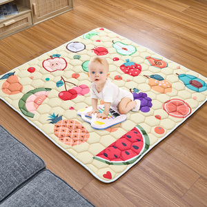 Tapis de jeu pliable pour bébé, tapis d'éveil épais, antidérapant, lavable en machine, tapis de sol en mousse souple pour nourrissons et tout-petits - Product Image 1