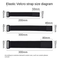 Attaches-câbles en nylon tricoté écologiques et polyvalents, fermeture éclair élastique avec sangle en polyester durable