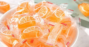 Paquetes de Regalo de Dulces Retro con Forma de Naranja, Golosinas con Sabor Cítrico, Material de Poliéster, Técnica de Forma Libre para Fiestas - Product Image 4