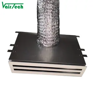 Caixa de registro de isolamento linear de ventilação Hvac e grade de transmissão Caixa Plenum de aço galvanizado