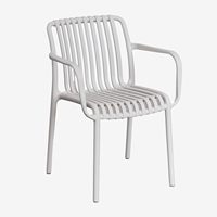 Tables de cour extérieures Chaises à dossier confortables Tabourets en plastique élégants pour balcon et salon