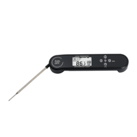 Termometer Daging Tahan Air Bacaan Instan Lipat Digital dengan Siaran Suara dan Lampu Latar RGB untuk Panggangan Dapur
