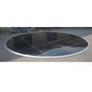 Piste de danse ronde moderne en bois, installation facile pour scène de mariage - Product Image 6