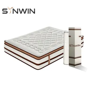 Alibaba 13 years Gold Supplier Premium Quality High Density PU Foam Latex Foam Double Layer Pillow Top Mattress