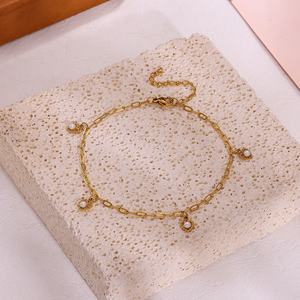 यूरोपीय अमेरिकी नई शैली सरल एले महिलाओं के लिए स्टेनलेस स्टील हृदय तितली पेंडेंट डिजाइन फैशन टखने - Product Image 4