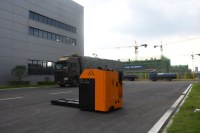 Transpalette Électrique 12 Tonnes 12000kg Robuste avec Commande AC, Chariot Élévateur à Plateau pour Entrepôt CBDA, Déplaceur Latéral Hydraulique, Garantie 1 An