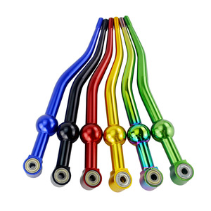 Poyracing Car <b>Gear</b> <b>Knob</b> Aluminum Alloy Double Curve 5 Speed Shift Lever For Honda Accord Crx Ergonomic Design - Product Image 2