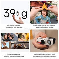 Caméra sportive et d'action Inst360 Go 3S 4K 10m étanche, édition limitée pour les joueurs rétro, avec capteur CMOS et mémoire intégrée de 128 Go