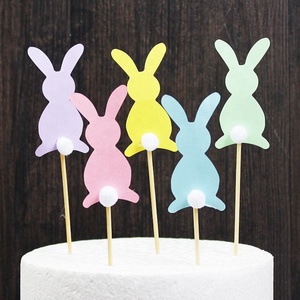 Adorno de Pastel de Conejito <span class=keywords><strong>Bing</strong></span> <span class=keywords><strong>Bunny</strong></span> Colorido y Divertido para Cumpleaños de Pascua - Product Image 2