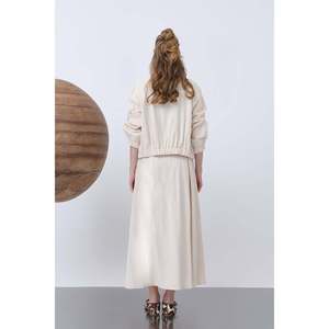 Ensemble jupe femme avec fermeture éclair discrète - 14315TKS - MARRON - Product Image 5