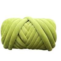 New DIY Crystal Velvet Core-Spun Yarn 3cm Thick Hand Knitting Yarn for Blankets Fabric Strips Pillows Cat Beds Polyester Blended
