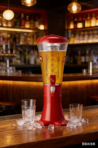 Tour <span class=keywords><strong>de</strong></span> <span class=keywords><strong>fût</strong></span> à <span class=keywords><strong>bière</strong></span> pression lumineuse <span class=keywords><strong>de</strong></span> 3 litres avec distributeur <span class=keywords><strong>de</strong></span> glace pour les fêtes <span class=keywords><strong>de</strong></span> bar et <span class=keywords><strong>de</strong></span> discothèque - Product Image 2