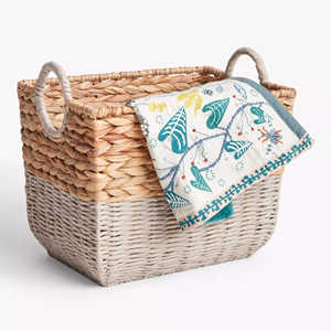 Panier de rangement en jacinthe d'eau et corde de papier, fabriqué au Vietnam par VgreenArt, écologique et tissé à la main, vente en gros - Product Image 3