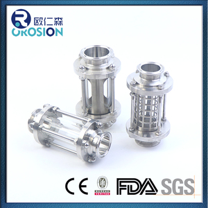 ステンレス鋼強化ガラストリクランプ視力ガラス管状ストレート,SS304 316L 1/2 "4" - Product Image 5