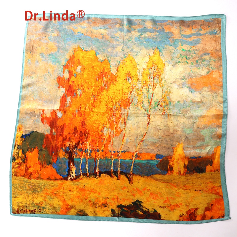 Оптовая продажа с фабрики 100% чистый шелк тутового шелкопряда индивидуальный цифровой печатный роскошный бандан шелковый шарф на заказ