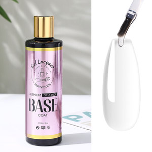 Hanyi HEMA-Free Luxury 8OZ Gel de <span class=keywords><strong>base</strong></span> pour ongles UV/LED Longue durée Super Primer Gel Résine adhésive forte 8OZ Bouteille de recharge - Product Image 1