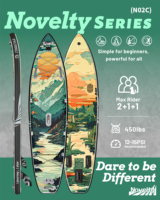 Planche à pagaie gonflable ITAOSTAR 11'6"x35"x6" portable avec 5 ailerons, durable, idéale pour la navigation sur les lacs et les rivières