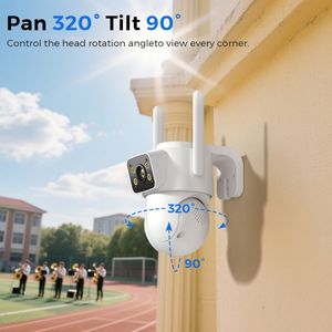 Telecamera di Sicurezza HD Smart WiFi Cablata per <span class=keywords><strong>Casa</strong></span>, per Telecamere Temporanee <span class=keywords><strong>Verisure</strong></span>, Box per Registrazione Video, Ingrosso, Auto, Zoo, Parco, Senza Fili, Lampadina TPZ - Product Image 4