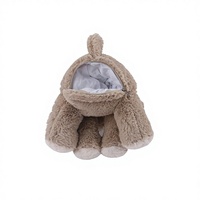 D KING Peluche longue pour chien, chauffable au micro-ondes, lestée, douce et chaude, pour enfants et adultes, pour le confort du sommeil, cadeau