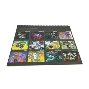 Limited Edition Tattoo Muster Druck Wandkalender A3 Größe OEM Bestellungen Jahres planer Papier Wandkalender Drucken Wandkalender