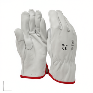 Guantes de cuero de vaca con textura de grano, talla 10, nivel de corte 8, para uso en almacenes logísticos - Product Image 2