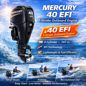 เครื่องยนต์เรือยนต์นอกกระดาน Mercury 40 EFI 40 แรงม้า 4 จังหวะ 3 สูบ สำหรับเรือประมงและเรือสำราญ - Product Image 3