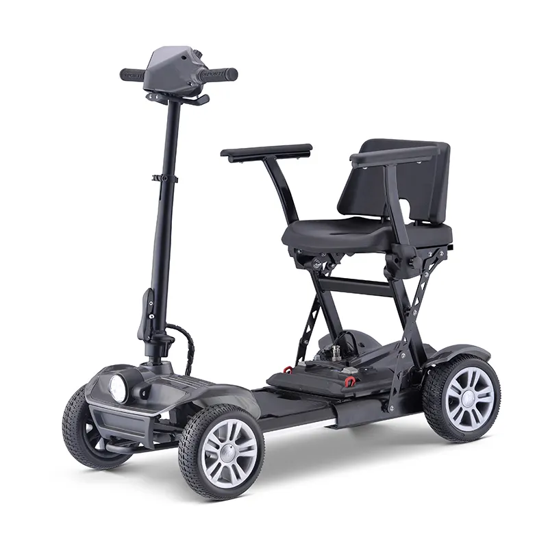 Wholesale lightweight 4 wheel Portable Handicapped Folding Mobility Scooter Elderly Foldable Medical Scooter For Disabled