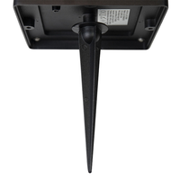Lampadaire solaire moderne en aluminium moulé sous pression pour jardin extérieur, avec capteur de mouvement et lentille en verre