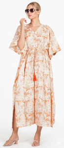 Kaftan en coton très demandé, Kaftan indien à motifs floraux, Robe kaftan en coton à motifs floraux, Tunique bohème grande taille, Prix de gros - Product Image 2