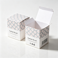 Boîte de crème nettoyante naturelle avec laminage mat de luxe, production 72H, boîte de beauté en carton blanc imperméable, vente en gros
