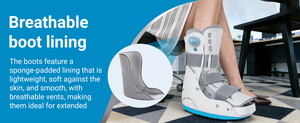 Bota Neumática Ortopédica TJ-FM005 para Caminar, Soporte para <span class=keywords><strong>Tobillo</strong></span>, Pie y Pierna Inferior con Amortiguación y Fijación Ajustable para <span class=keywords><strong>Tobillo</strong></span> <span class=keywords><strong>Roto</strong></span> - Product Image 5