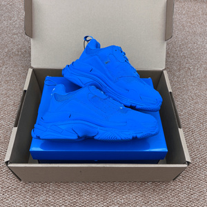 Zapatillas Deportivas con Plataforma Gruesa Azul Brillante, Estilo Urbano Casual Monocromático para Uso Diario - Product Image 6