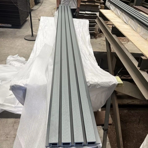 Paneles de pared exterior compuestos grises de 220*26MM para exteriores WPC PE - Product Image 1