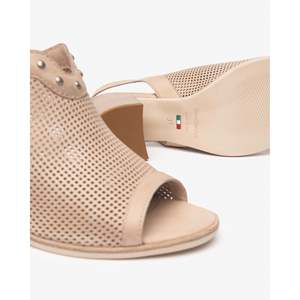 Sandalias de Tacón Nero Giardini para Mujer E513380D Negras con Punta Abierta y Tira Trasera Perforada - Product Image 5