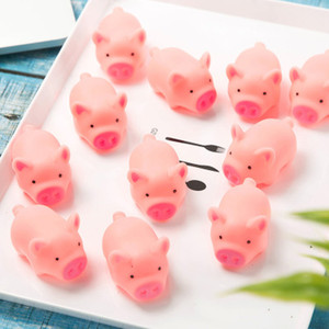 Kawaii Squeeze Pig Toy simpatici giocattoli per animali domestici per bambini con suono Antistress in gomma morbida Mini Stress rilievo da spremere giocattoli di maiale - Product Image 4