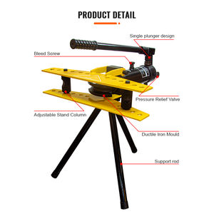 Manueller Hydraulischer Rohrbieger SWG-1S für Stahlrohr Edelstahlbiegung 90 Grad Kielträger Stahlrohrbieger - Product Image 3