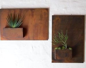 Pots <span class=keywords><strong>de</strong></span> fleurs design moderne, jardinières murales en métal - Product Image 1