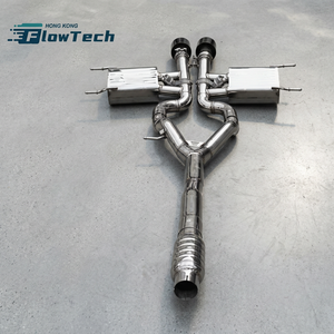 ระบบท่อไอเสียแคทแบ็กสแตนเลสสำหรับรถยนต์ Jaguar F-TYPE X152 2.0T พร้อมวาล์วควบคุมเสียงและระบบปรับเสียงได้ - Product Image 6