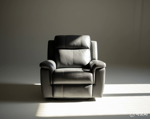 Sofá Reclinable Eléctrico de 3 Plazas en Cuero Genuino con Opción de Tela de Terciopelo, para Sala de Cine, Estilo Moderno y Contemporáneo de Lujo - Product Image 4