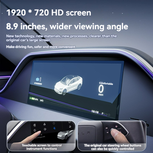Affichage tête haute du tableau de bord des instruments de 8.9 pouces pour <span class=keywords><strong>Tesla</strong></span> Model <span class=keywords><strong>3</strong></span> Highland <span class=keywords><strong>HUD</strong></span> Screen Support Carplay avec lumière ambiante - Product Image 3
