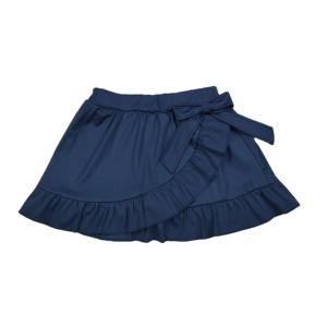 Falda Deportiva de Color Sólido RTS con Lazos y Volantes para Niñas Pequeñas, Falda Pantalón con Forro para Yoga, Tenis, Venta al por Mayor - Product Image 1