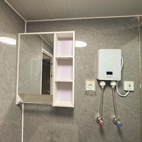 Casa Contenedor Móvil de Lujo Prefabricada de 40 y 20 Pies, de Rápida Construcción, Expandible, con Panel Sándwich de Acero Ligero