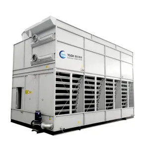 Closed loop indirect evaporative condenser cooling tower for food industry