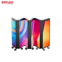 Écran LED extérieur P3.91 4K 2m pour boîte de nuit et bar, pliable, sur mesure, synchronisation musicale, présentoir DJ, affichage LED, directement de l'usine