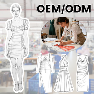 โรงงานผลิตชุดเดรสผู้หญิง รับผลิตแบบ OEM ODM ชุดเดรสสั่งทำพิเศษ พร้อมตัวเลือกสีผ้าและสไตล์ - Product Image 1